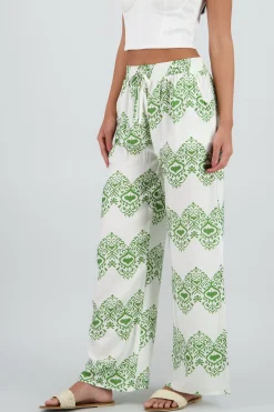 Shasa Paisley Print Flowy Pants