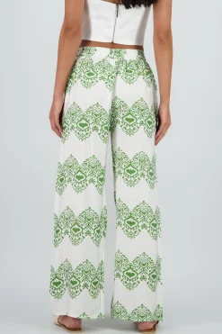 Shasa Paisley Print Flowy Pants