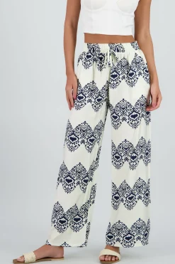 Shasa Paisley Print Flowy Pants