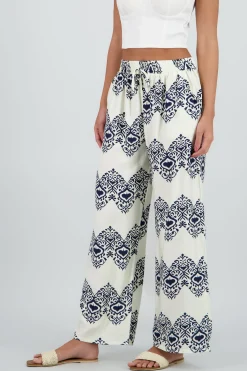 Shasa Paisley Print Flowy Pants