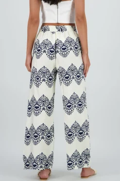 Shasa Paisley Print Flowy Pants