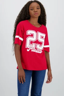 Shasa Palmdale T Shirt with Contrast Sleeves