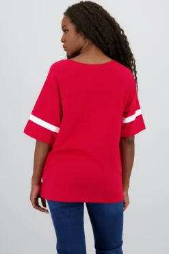 Shasa Palmdale T Shirt with Contrast Sleeves