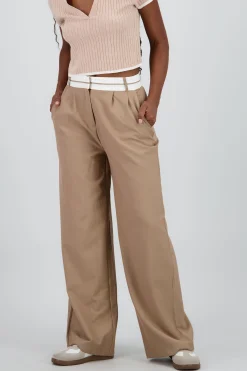 Shasa Pants with Contrast Waistband