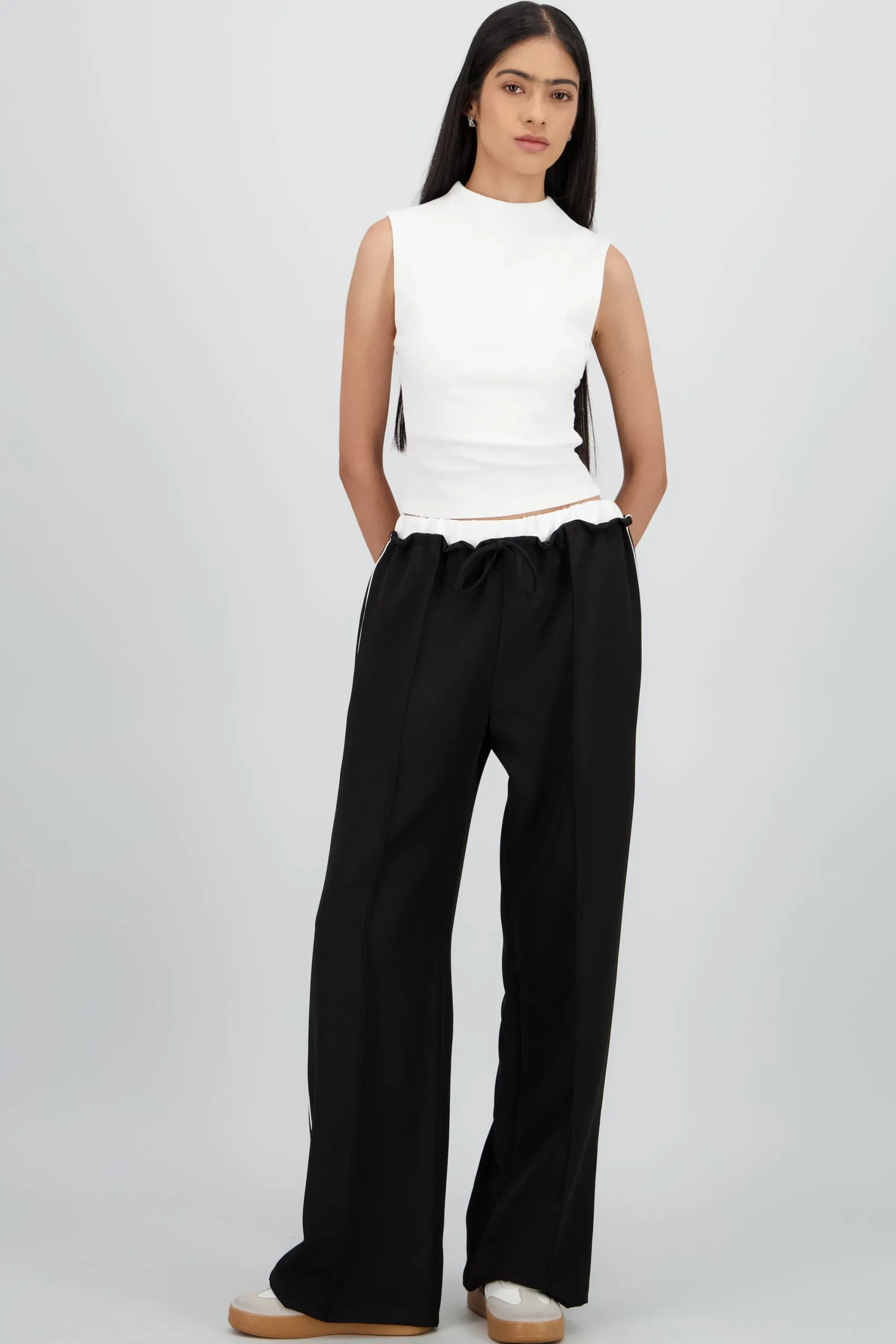 Shasa Pants with Double Waistband
