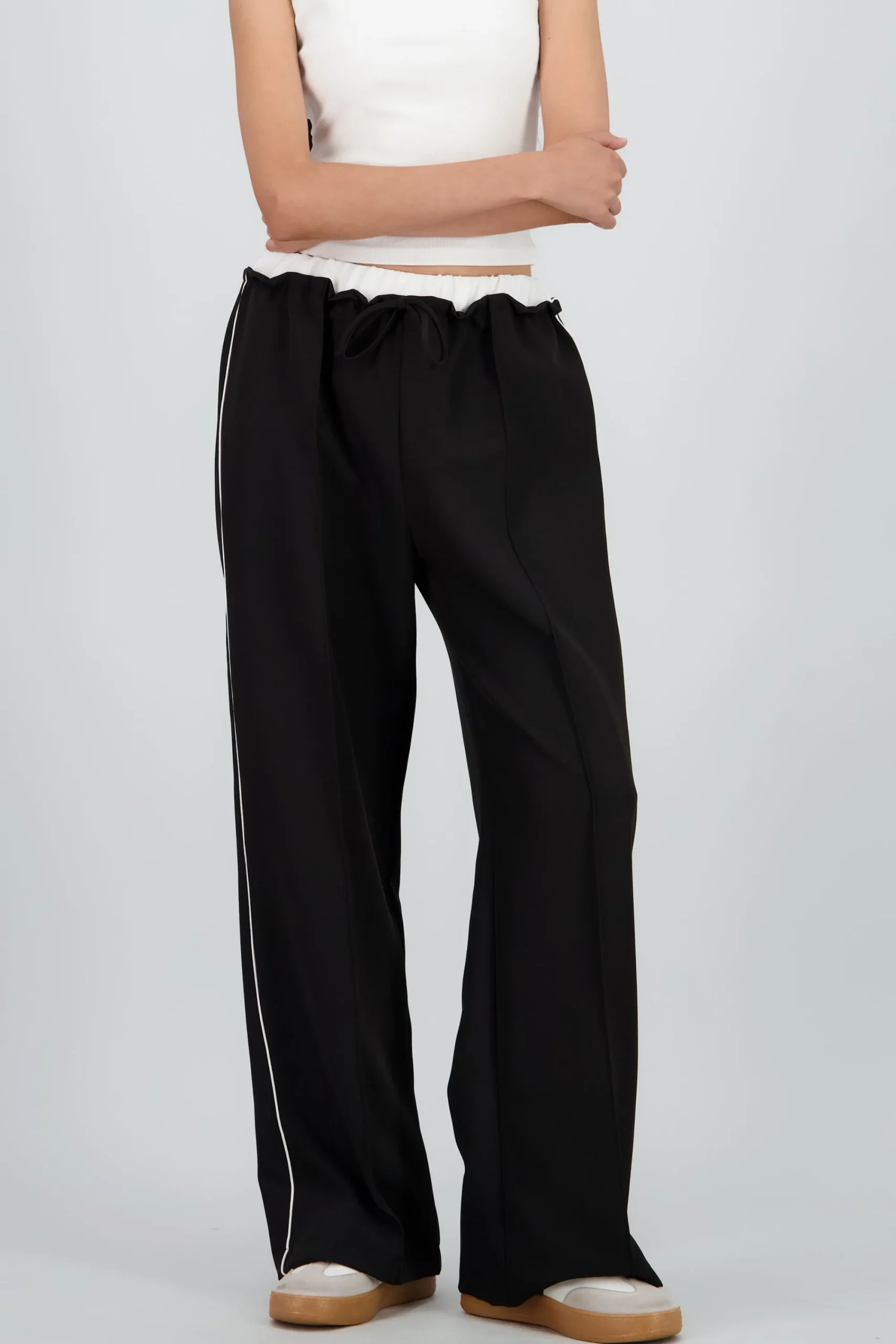 Shasa Pants with Double Waistband