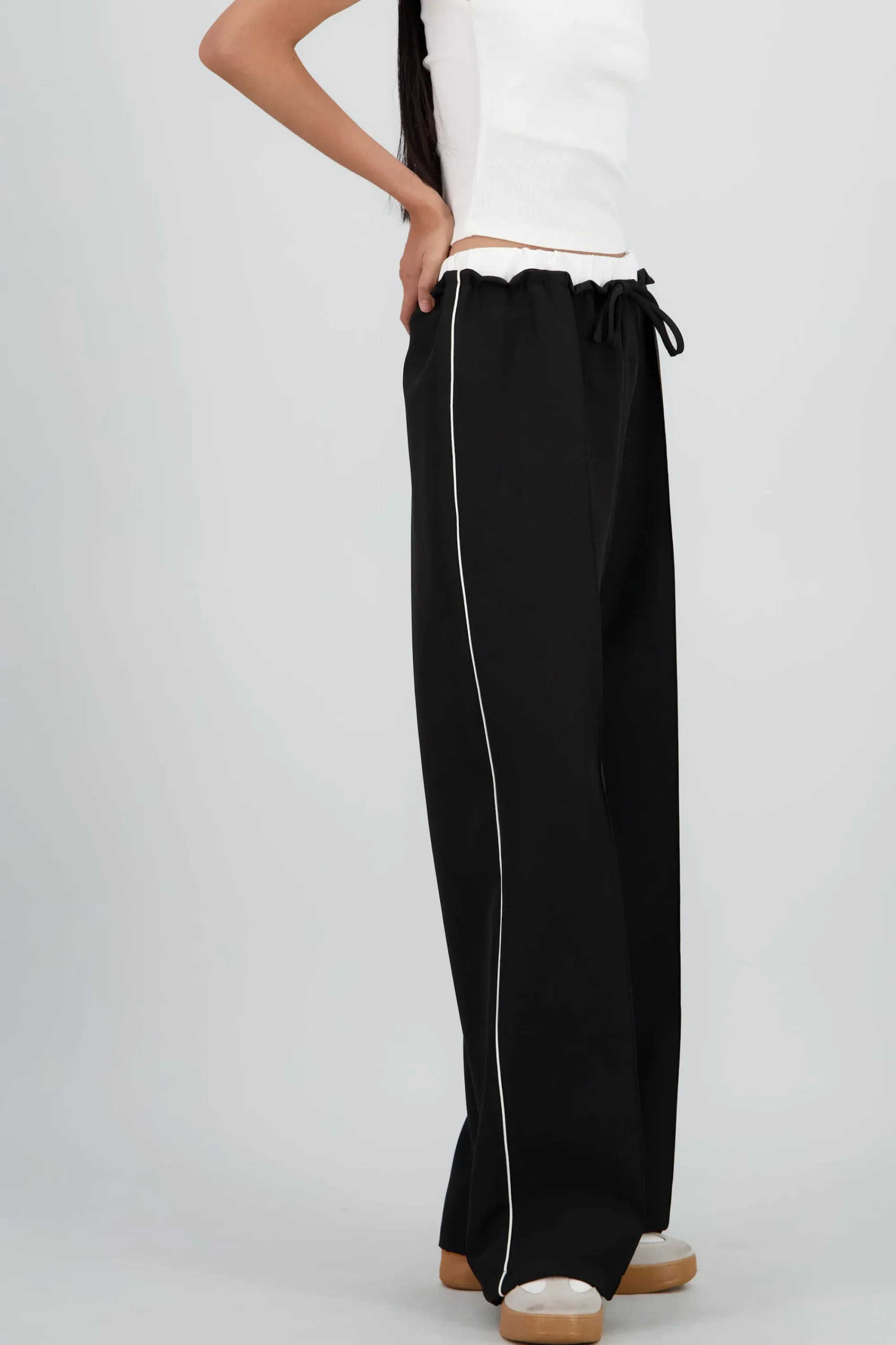 Shasa Pants with Double Waistband