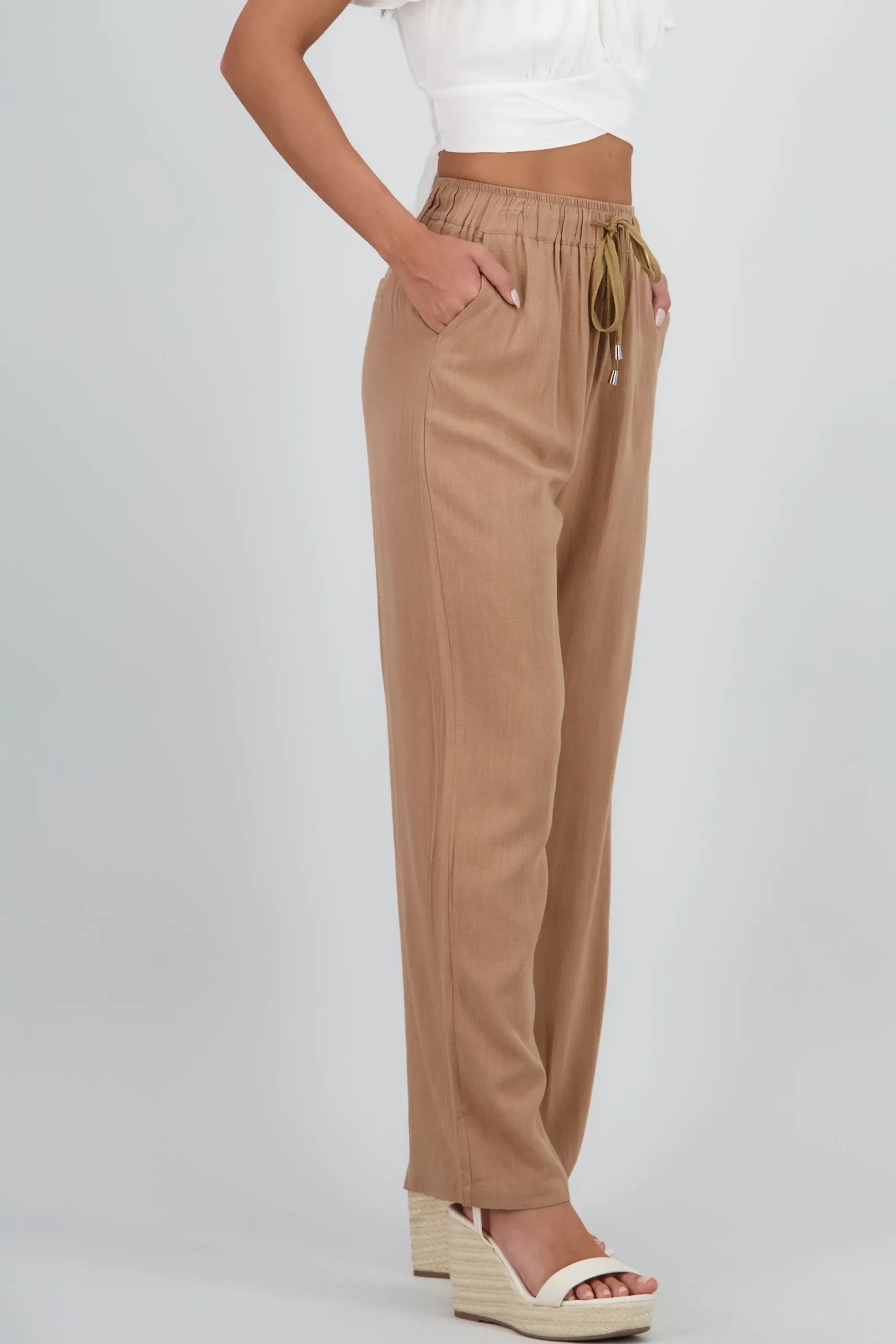 Shasa Pants with Drawstring Detail