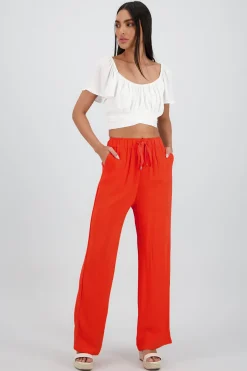 Shasa Pants with Drawstring Detail