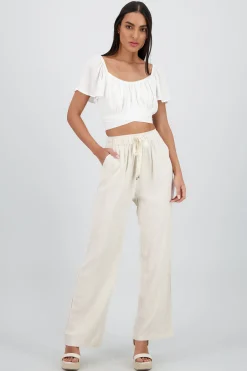 Shasa Pants with Drawstring Detail