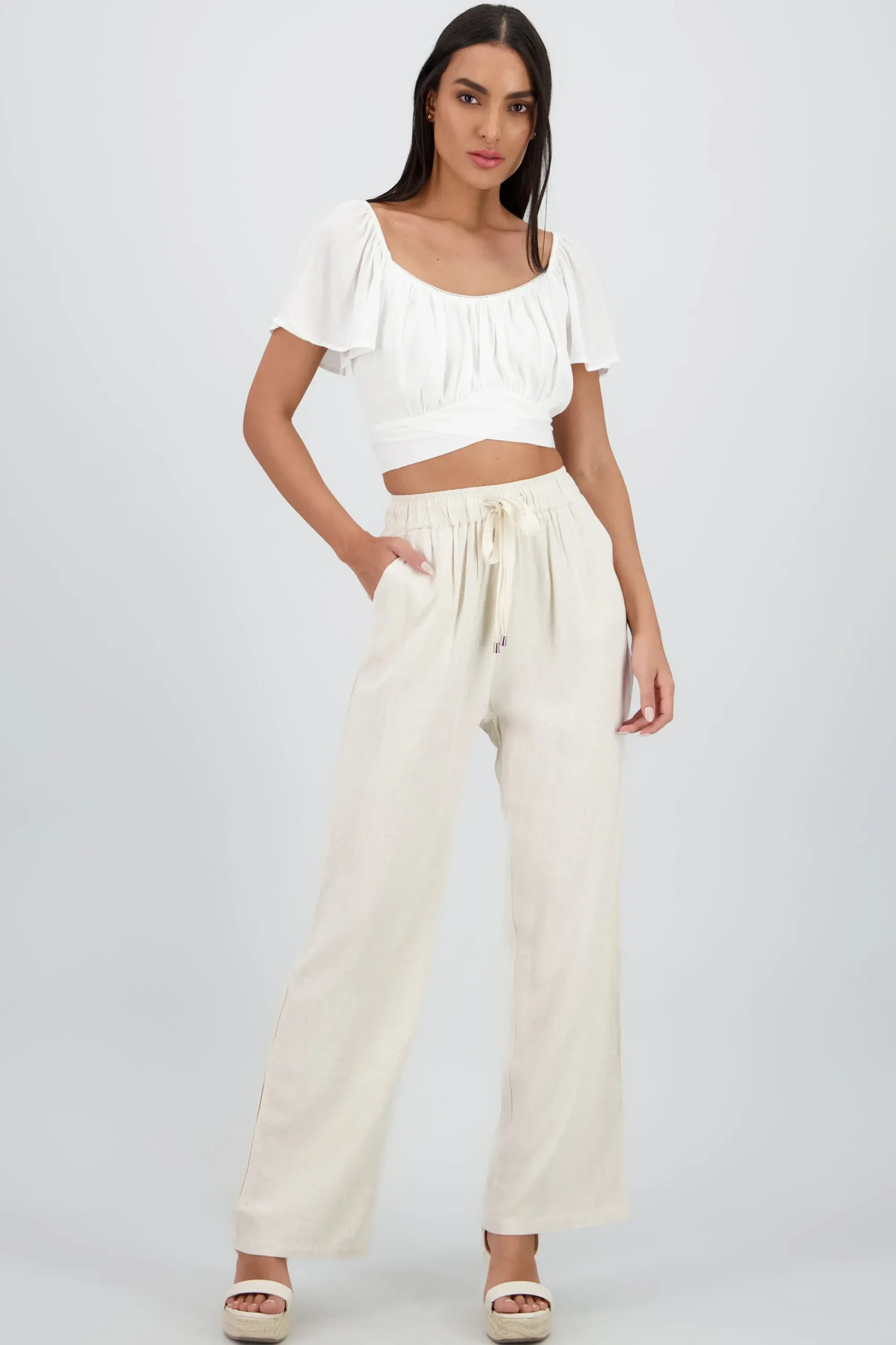 Shasa Pants with Drawstring Detail