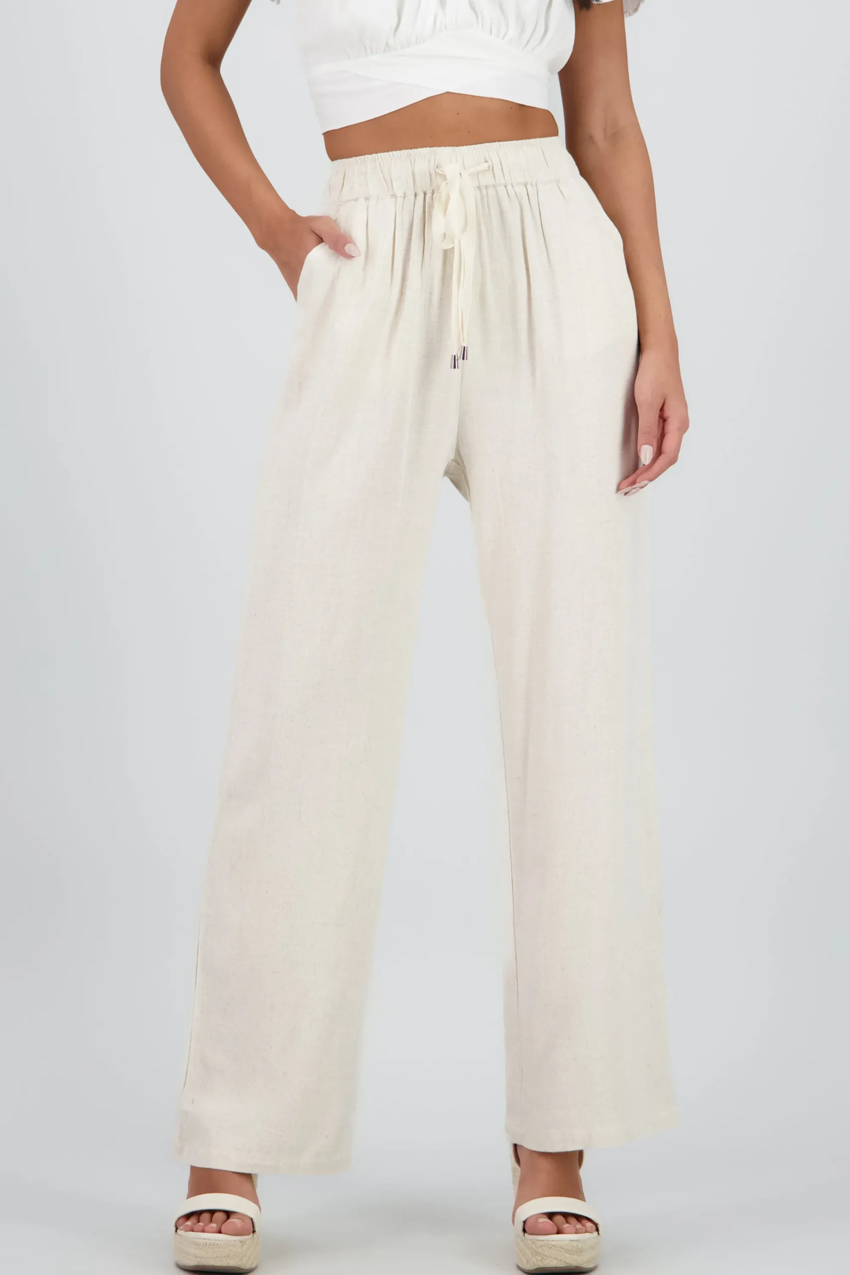 Shasa Pants with Drawstring Detail
