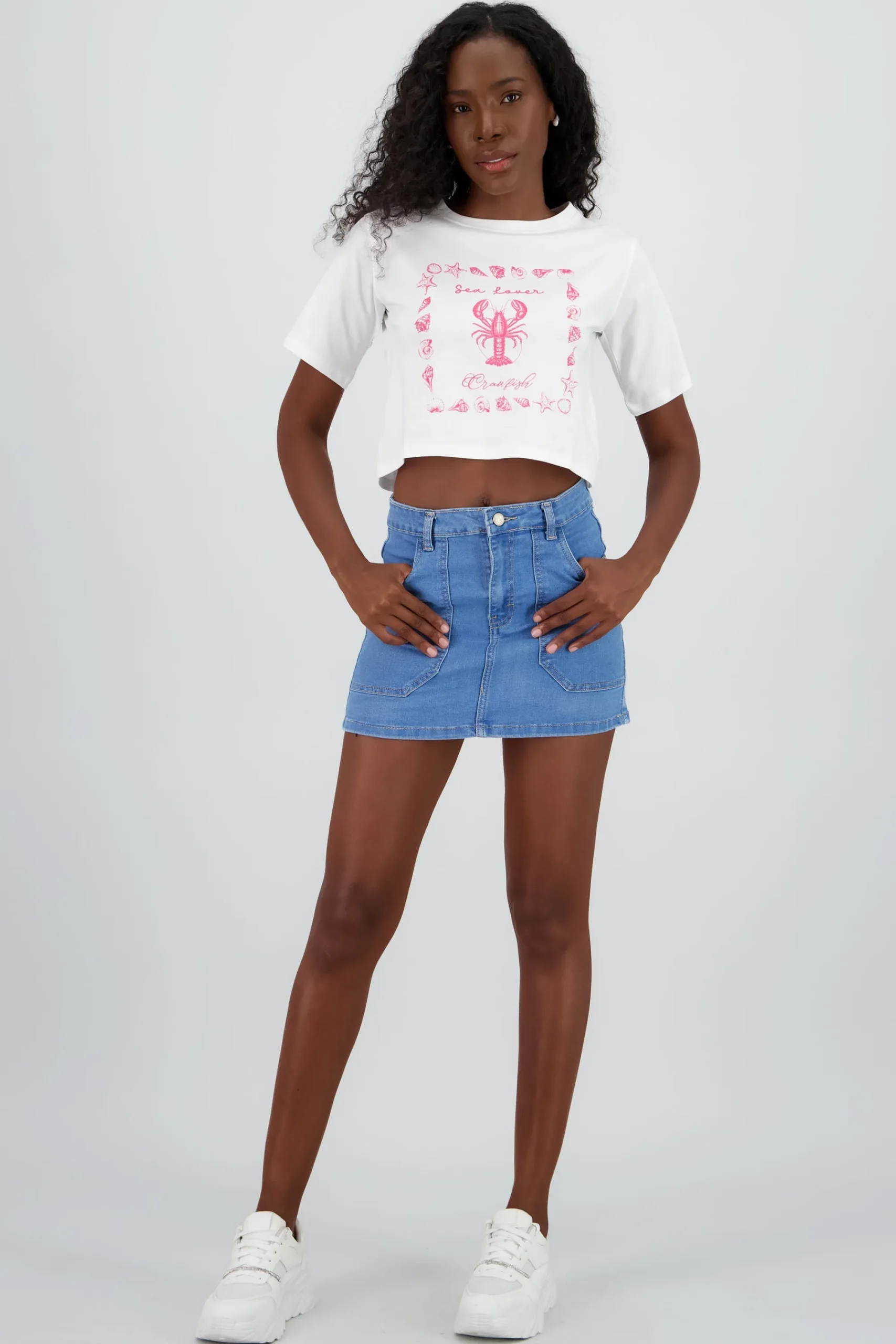 Shasa Patch Pockets Skirt