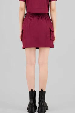 Shasa Peach Feel Mini Cargo Skirt