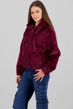 Shasa Peluche Jacket with Zipper