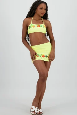 Shasa 3-Piece Bikini Set with Printed Skirt