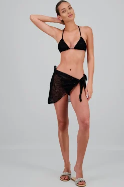 Shasa 3-Piece Sequined Bikini