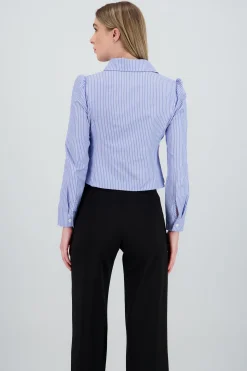 Shasa Pinched Striped Shirt