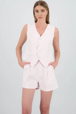 Shasa Pinstripe Tailored Vest