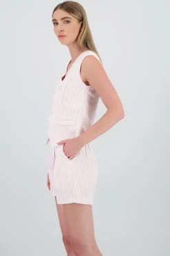 Shasa Pinstripe Tailored Vest