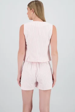 Shasa Pinstripe Tailored Vest