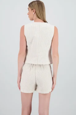 Shasa Pinstripe Tailored Vest