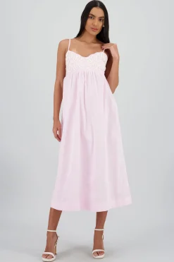 Shasa Piping Detail Maxi Dress