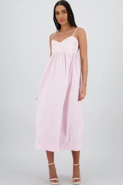 Shasa Piping Detail Maxi Dress