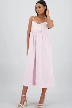 Shasa Piping Detail Maxi Dress