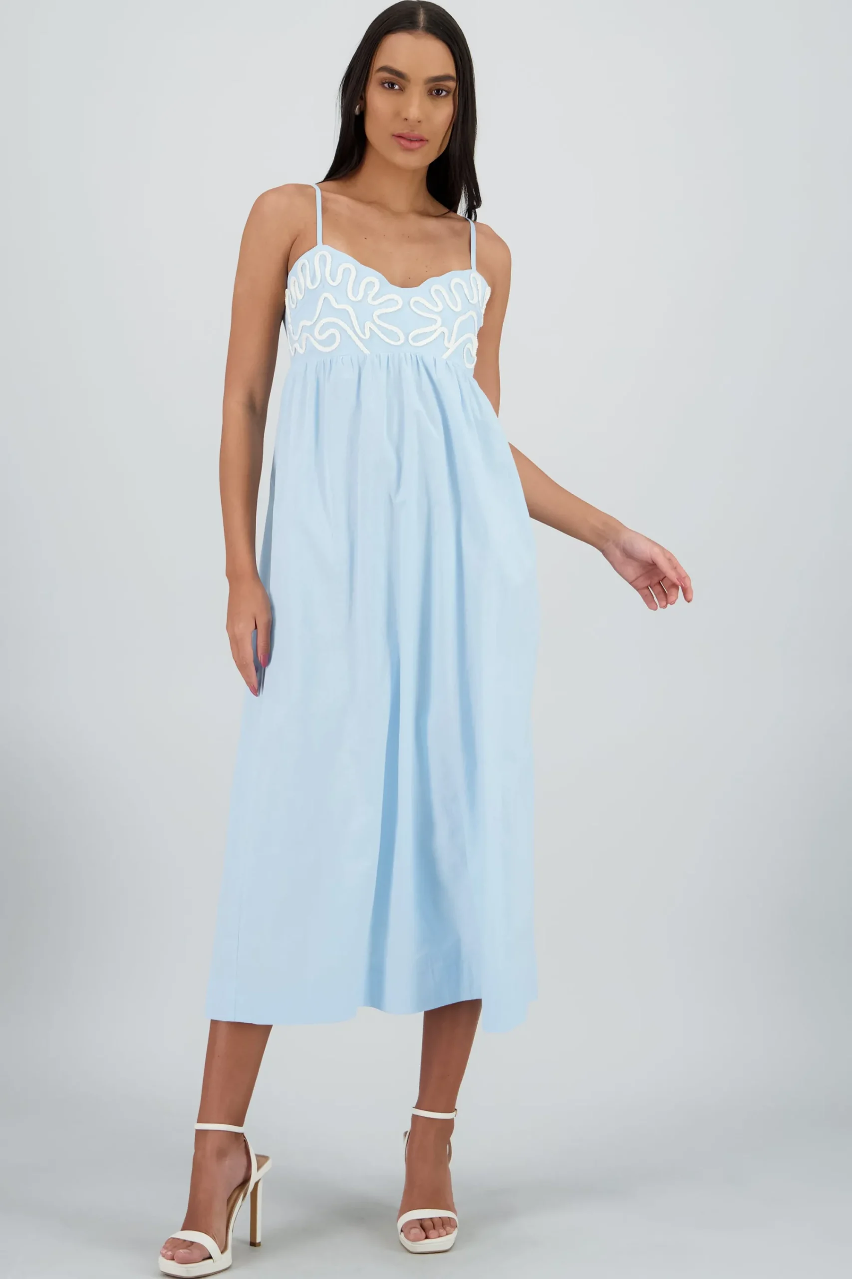 Shasa Piping Detail Maxi Dress