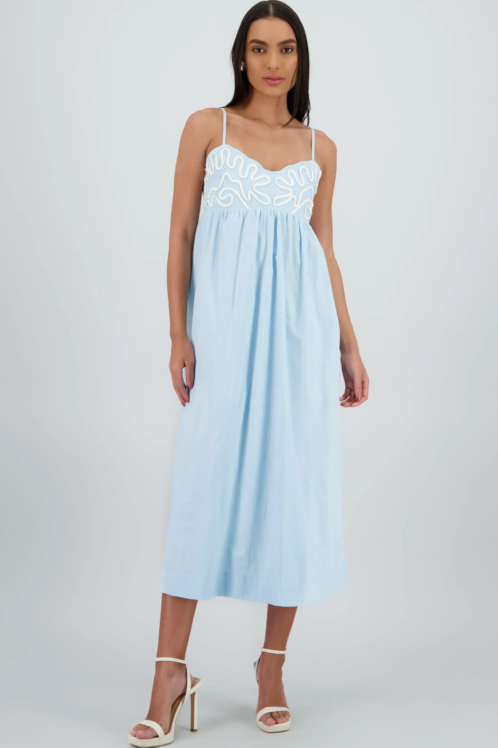 Shasa Piping Detail Maxi Dress