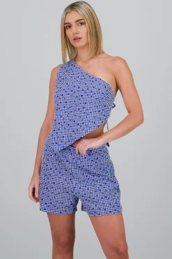 Shasa Plaid Floral Top