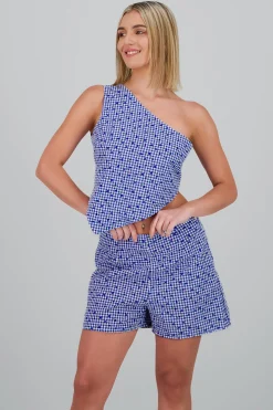 Shasa Plaid Floral Top