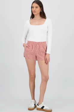 Shasa Plaid Mini Shorts