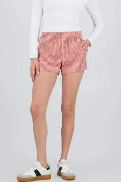 Shasa Plaid Mini Shorts