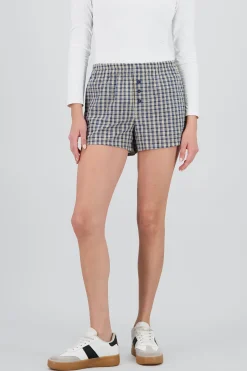 Shasa Plaid Mini Shorts