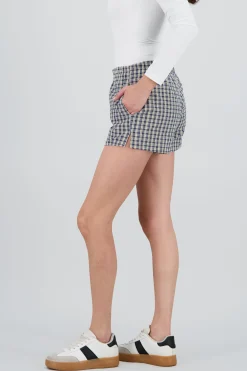 Shasa Plaid Mini Shorts
