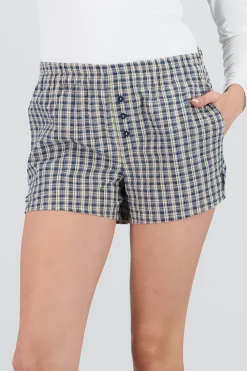 Shasa Plaid Mini Shorts