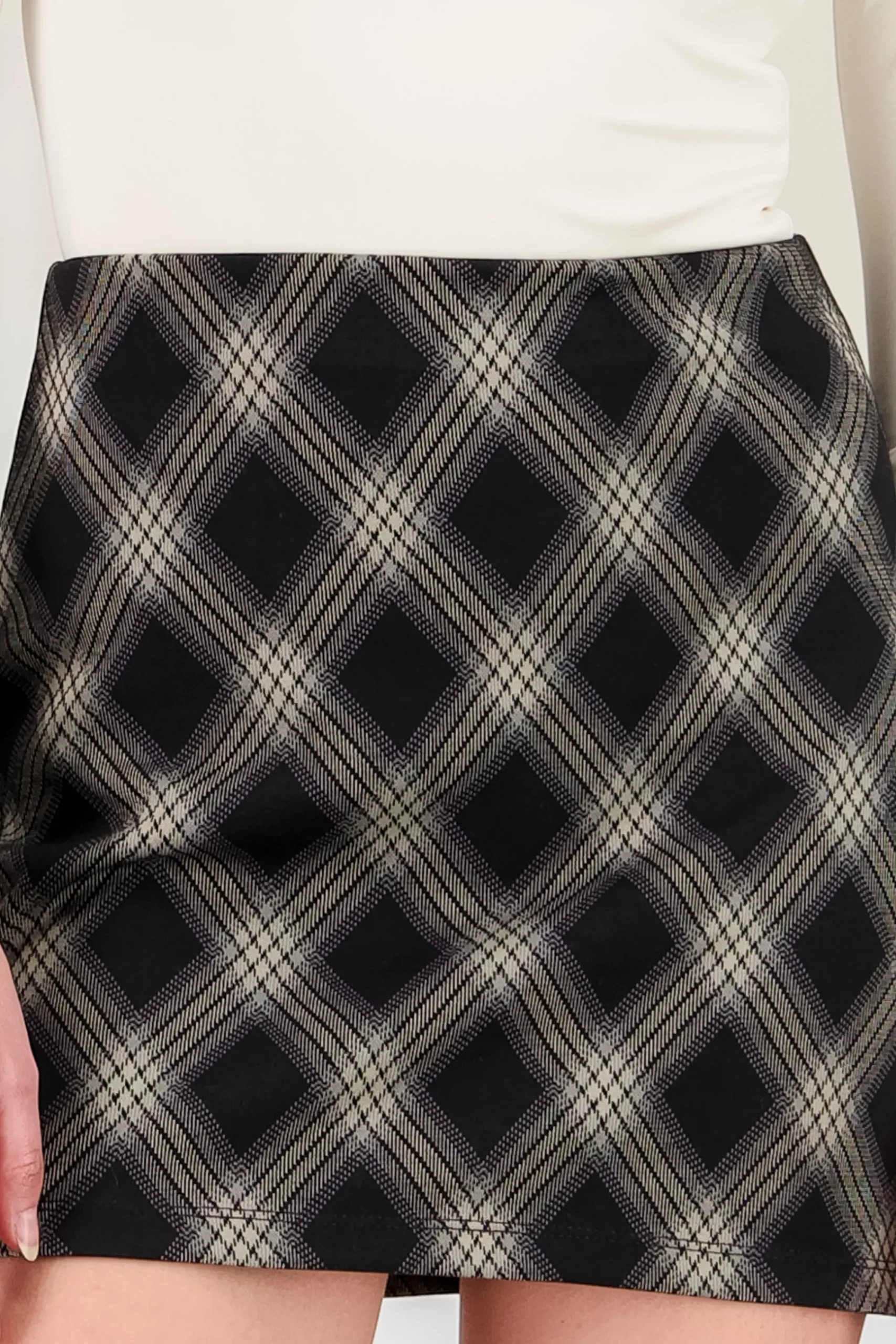 Shasa Plaid Mini Skirt