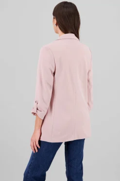 Shasa Plain 3/4 Sleeve Blazer