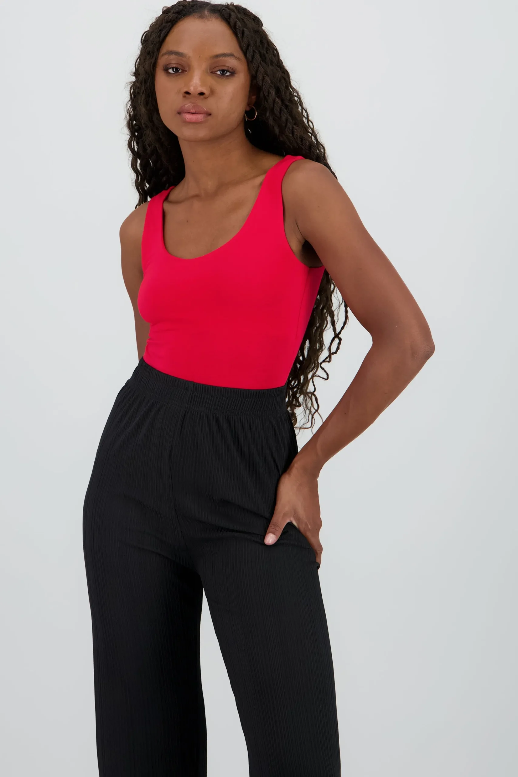 Shasa Plain Bodysuit with Round Neck