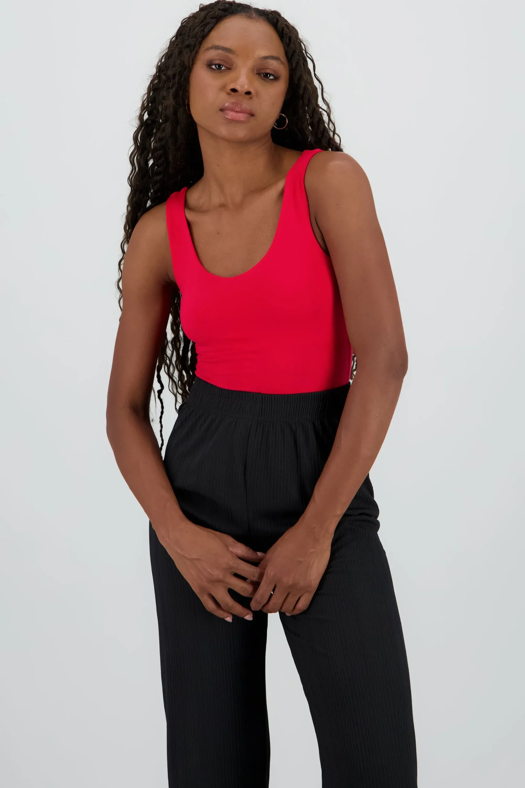 Shasa Plain Bodysuit with Round Neck