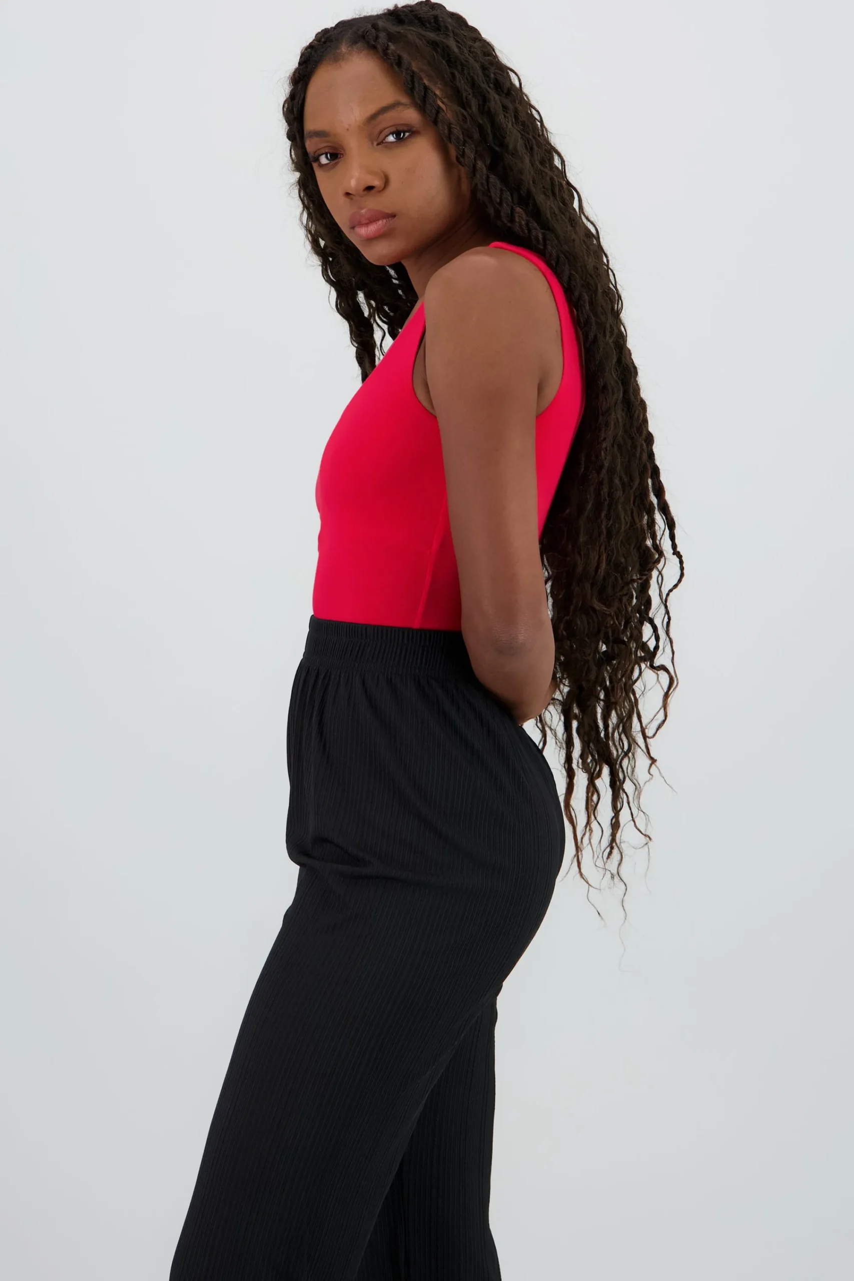 Shasa Plain Bodysuit with Round Neck