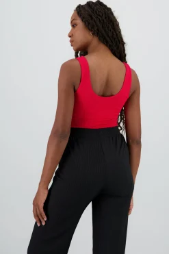 Shasa Plain Bodysuit with Round Neck