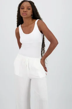Shasa Plain Bodysuit with Round Neck