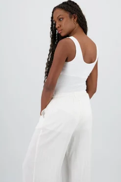 Shasa Plain Bodysuit with Round Neck