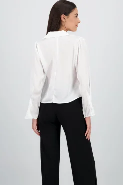 Shasa Plain Satin Shirt