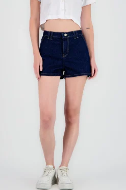 Shasa Plain Shorts with Diagonal Pockets