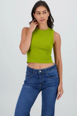 Shasa Plain Sleeveless Top