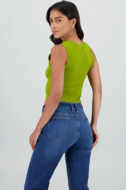 Shasa Plain Sleeveless Top